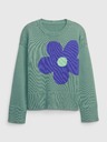 GAP Kinder-Strickpullover mit einer Blume GAP