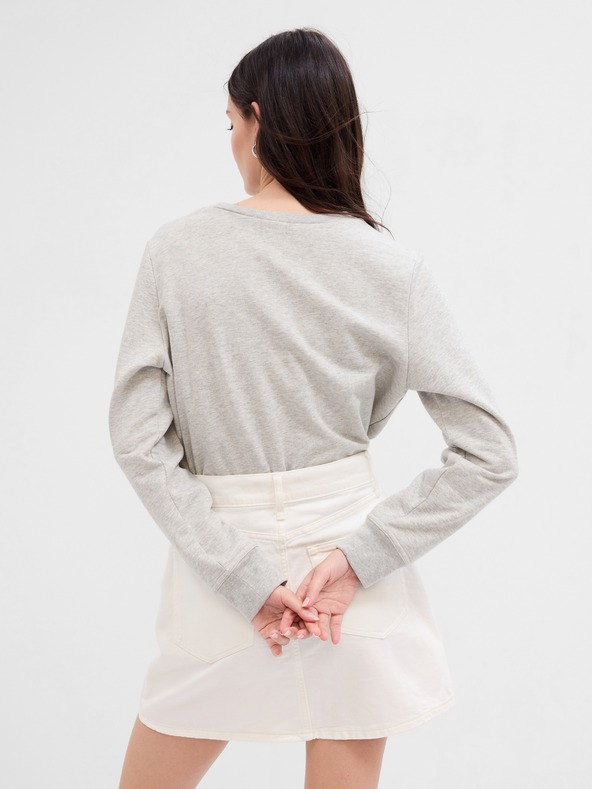 GAP Sweatshirt mit Logo und Schlitzen GAP
