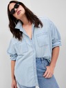 GAP Damen Chambray-Oversize-Hemd Big Shirt GAP