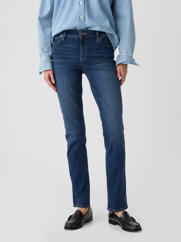 GAP Damen Straight Mid Rise Classic Jeans GAP