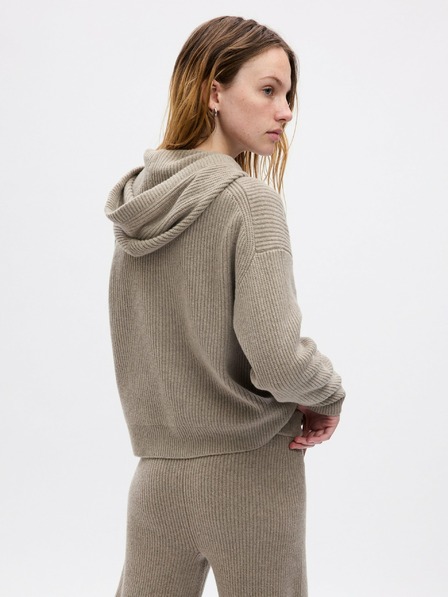 GAP Strickpullover mit Kapuze CashSoft Crop cropped GAP