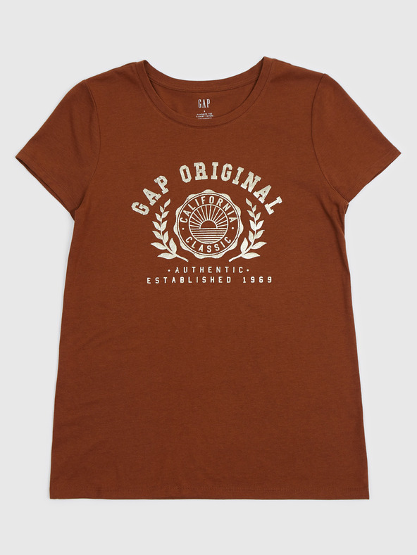 GAP T-Shirt mit metallischem Logo GAP