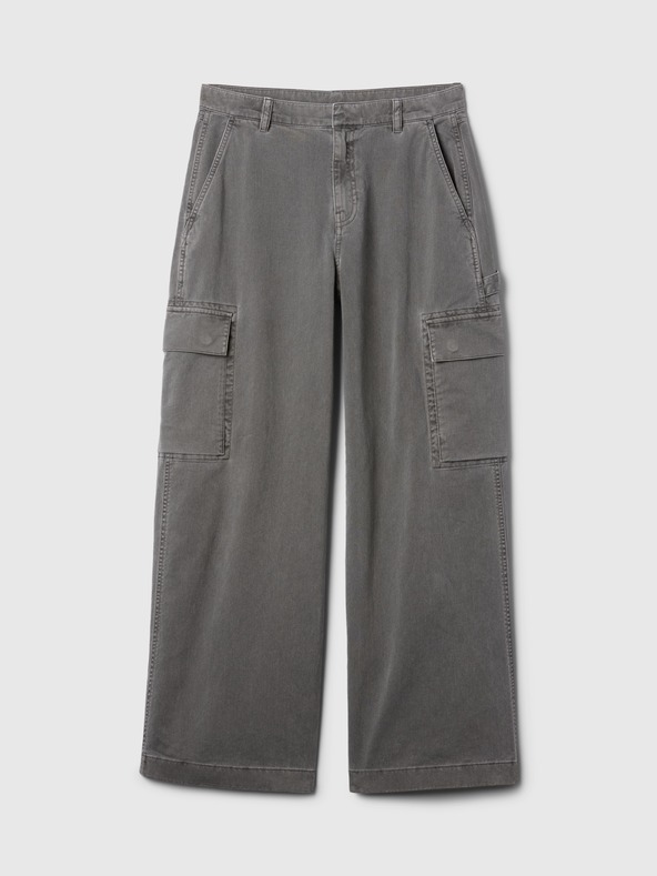 GAP Damen Baggy Khaki Cargohose mit Taschen GAP