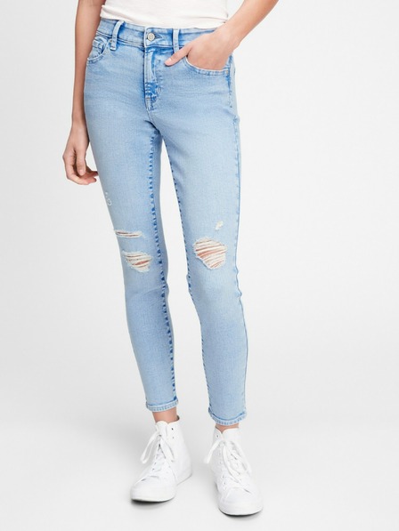 GAP Distressed Jeggings Mid Rise GAP