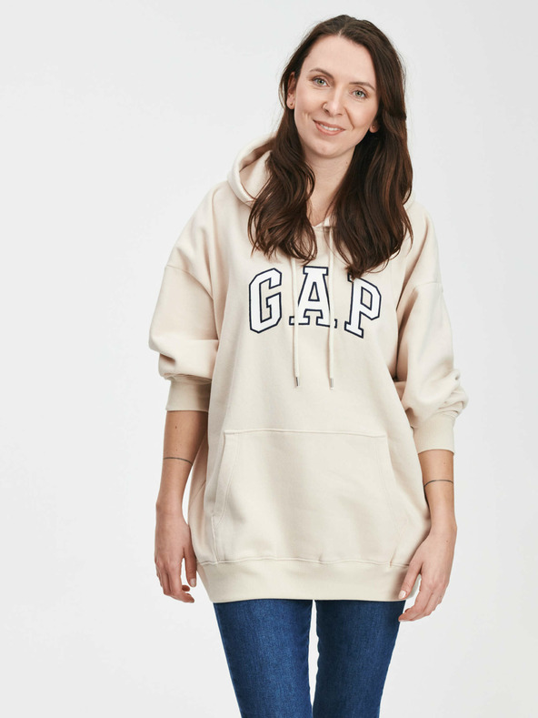 GAP Längere Logo Sweatjacke GAP