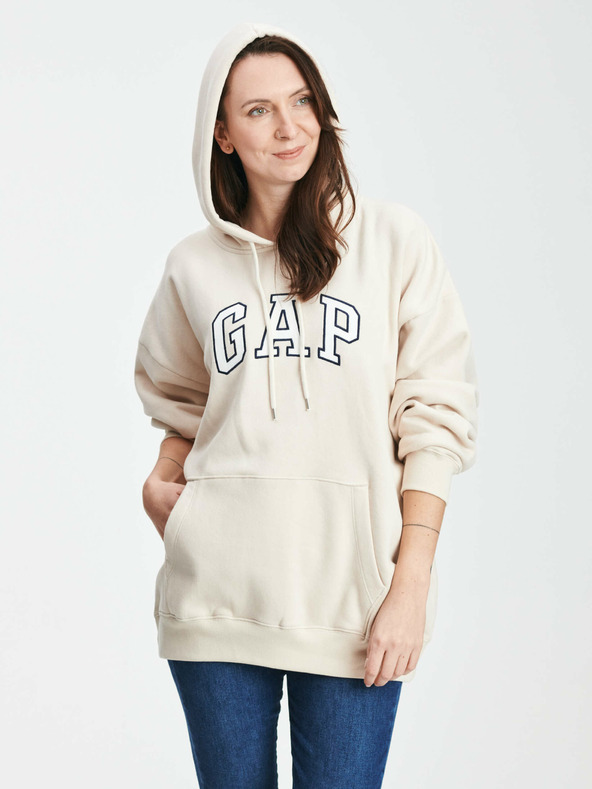 GAP Längere Logo Sweatjacke GAP