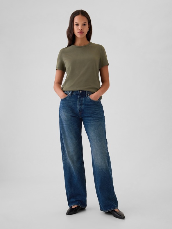 GAP Damen Baumwoll-T-Shirt Vintage GAP