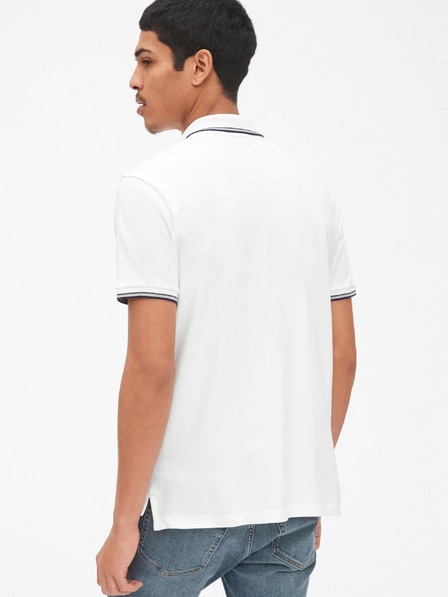 GAP Polo-Shirt GAP Logo Pique Stretch