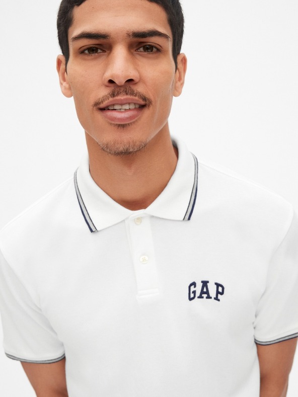 GAP Polo-Shirt GAP Logo Pique Stretch