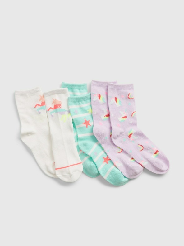GAP Kinder Socken Einhorn, 3 Paar GAP