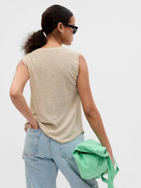 GAP Ärmelloses Leinen Top GAP