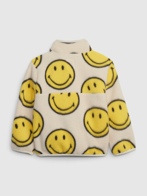 GAP Baby Unisex Fleece Hoodie Gap × SmileyWorld® GAP