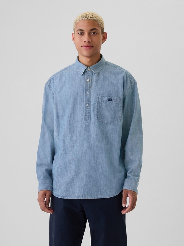GAP Chambray-Hemd mit Logo GAP