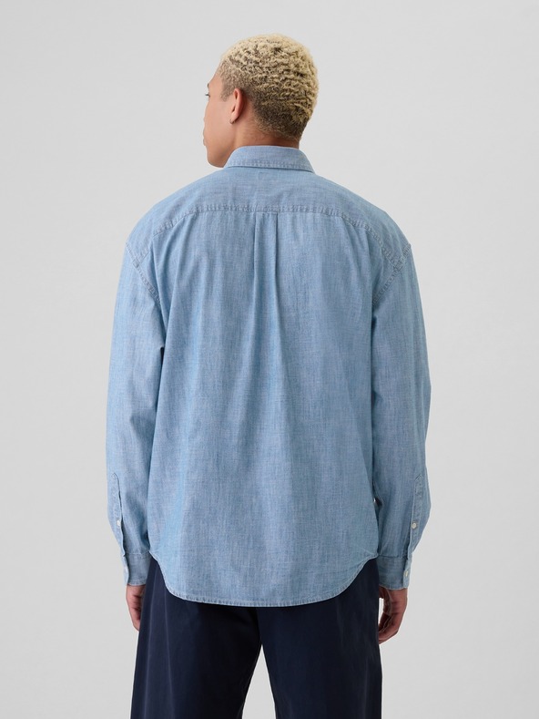 GAP Chambray-Hemd mit Logo GAP