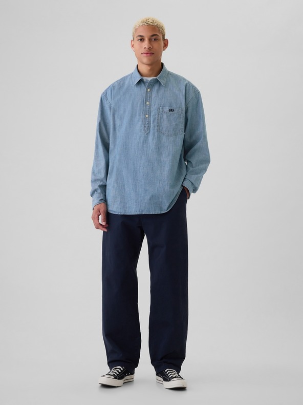 GAP Chambray-Hemd mit Logo GAP