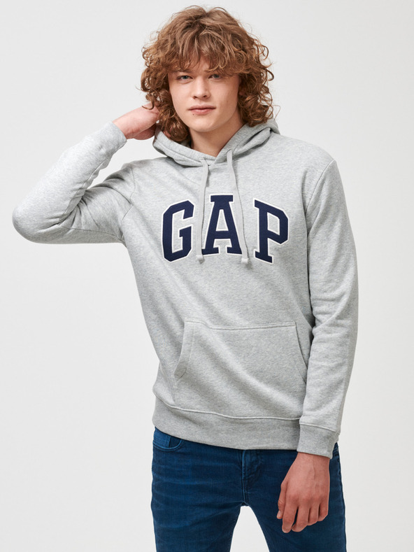GAP Herren Sweatshirt mit Logo und Fleece GAP