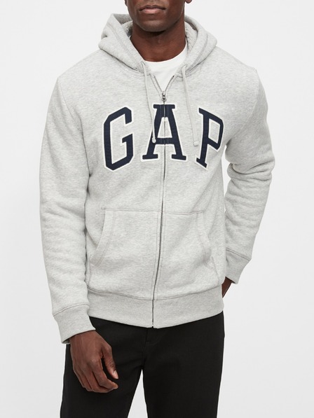 GAP Sweatjacke GAP Logo Zip Sherpa