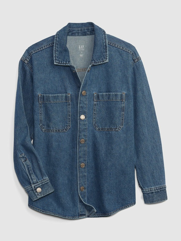 GAP Kinder-Denim-Hemdjacke im Oversize-Stil GAP