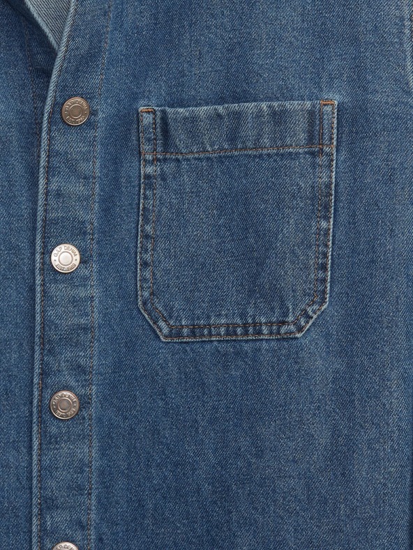 GAP Kinder-Denim-Hemdjacke im Oversize-Stil GAP