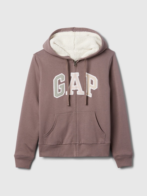 GAP Sherpa-Sweatshirt mit Logo GAP