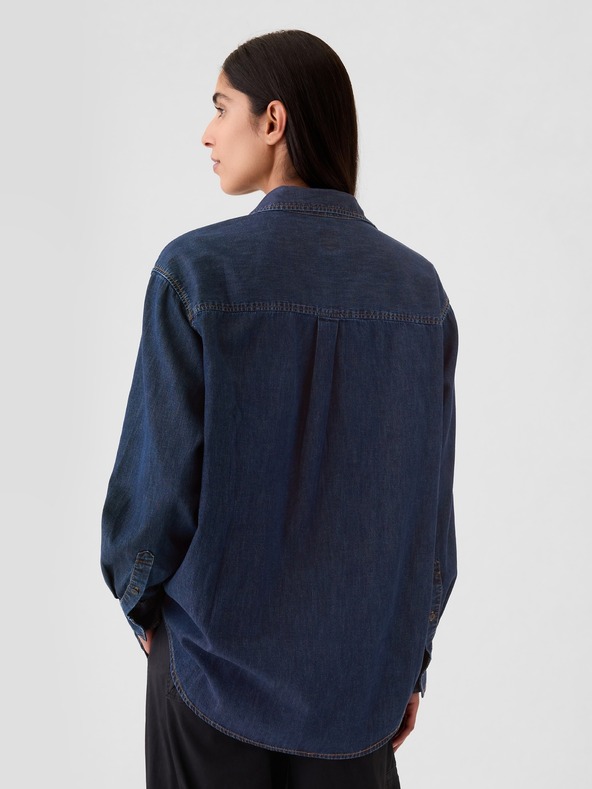 GAP Damen Chambray-Oversize-Hemd Big Shirt GAP