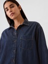 GAP Damen Chambray-Oversize-Hemd Big Shirt GAP