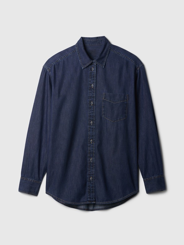 GAP Damen Chambray-Oversize-Hemd Big Shirt GAP