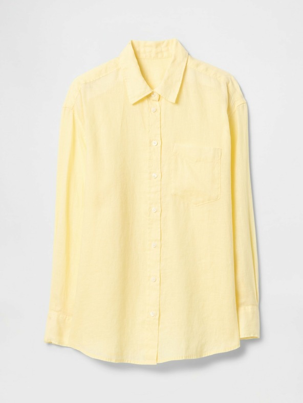 GAP Damen Leinen-Oversize-Hemd Big Shirt GAP