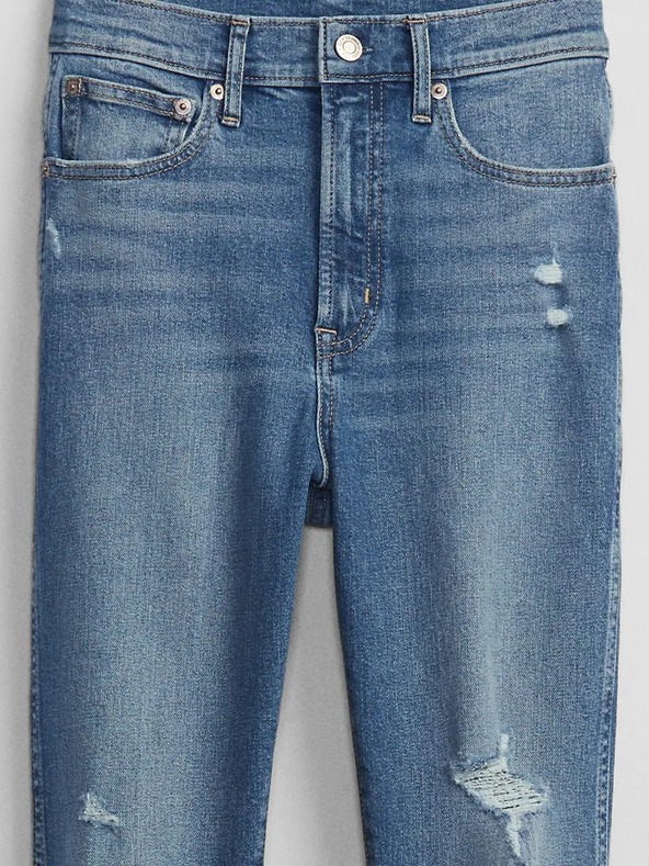 GAP Slim High Rise Destructed Vintage Jeans GAP