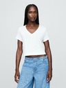 GAP Damen-Leinen-Crop-T-Shirt GAP