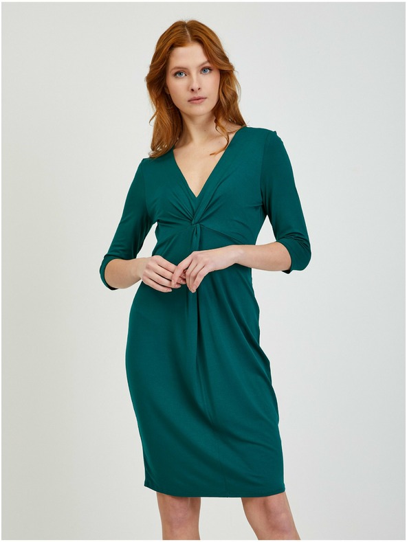 Orsay Petrolfarbenes Damen-Etuikleid ORSAY