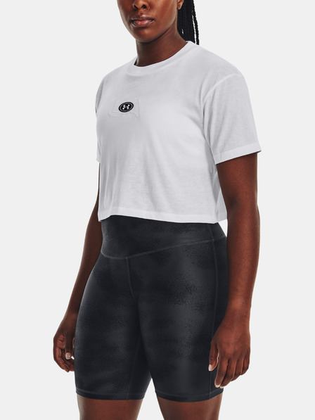 Under Armour Damen-Shirt Under Armour UA BRANDED LOGO CROP SS