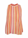 Orsay Rosa-orange gestreifte Damenbluse ORSAY