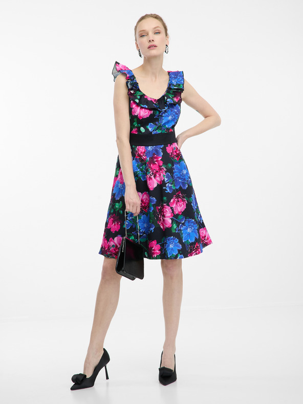 Orsay Rosa-blaues Damen Blumenkleid ORSAY