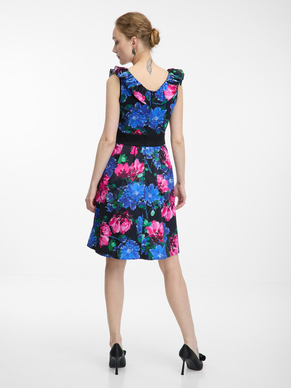 Orsay Rosa-blaues Damen Blumenkleid ORSAY