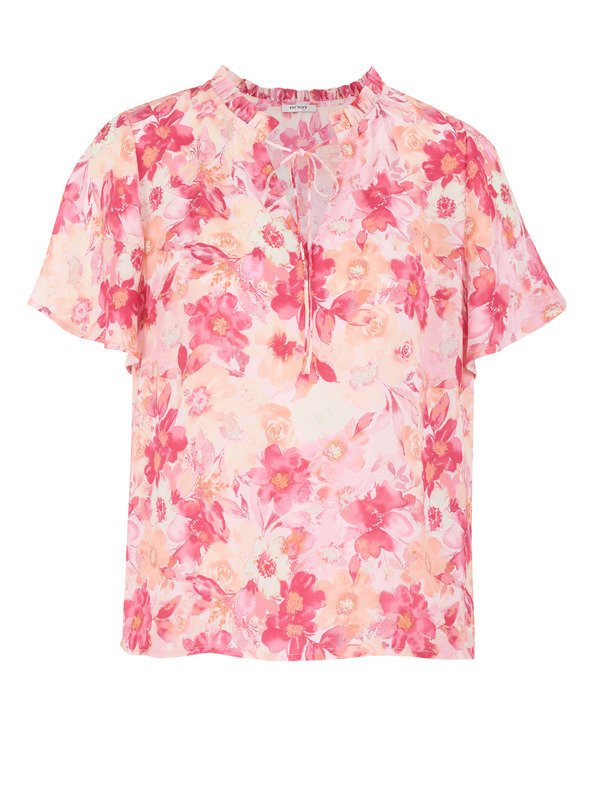 Orsay Rosa Damen-Bluse mit Blumenmuster ORSAY