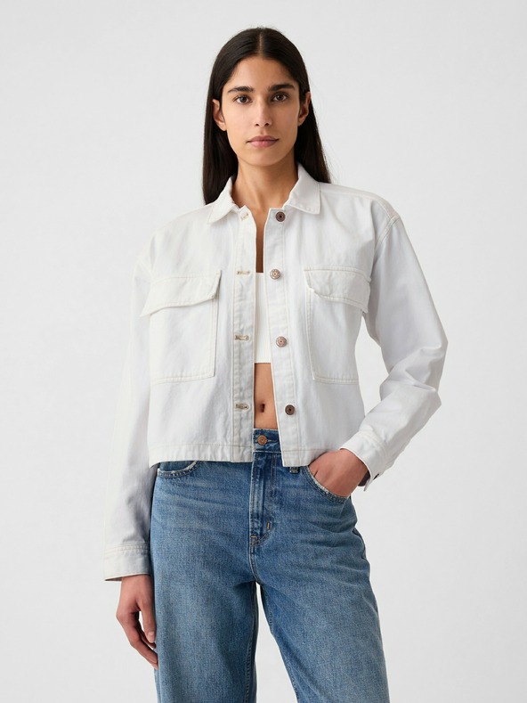 GAP Denim-Crop-Hemdjacke GAP
