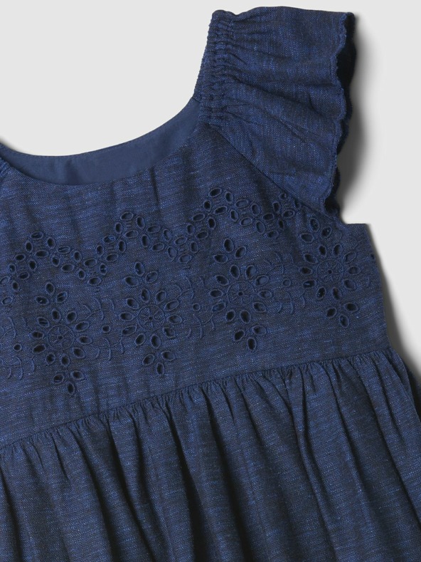 GAP Baby Kleid mit Lochstickerei GAP