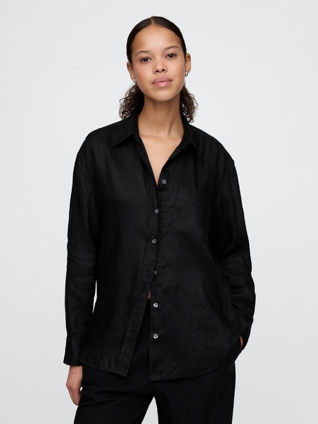GAP Damen Leinen-Oversize-Hemd Big Shirt GAP