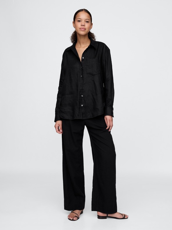 GAP Damen Leinen-Oversize-Hemd Big Shirt GAP