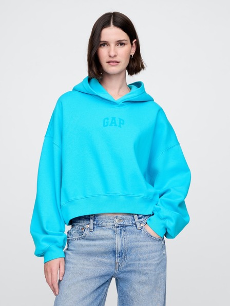 GAP Damen Sweatshirt mit Logo Cropped GAP