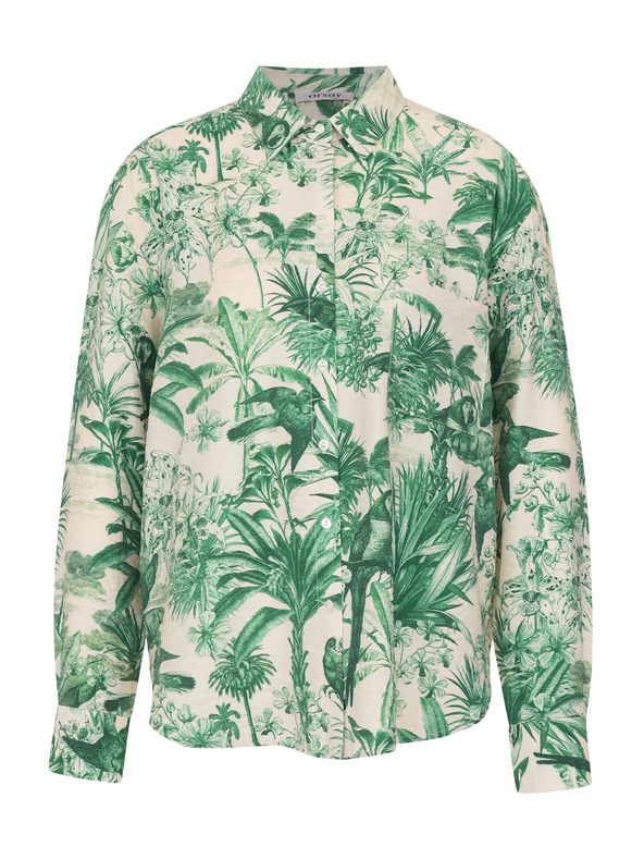 Orsay Grün-beiges Damenhemd ORSAY