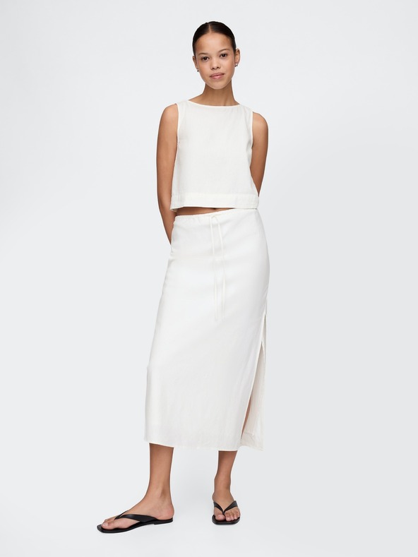 GAP Damen Leinen-Midirock GAP