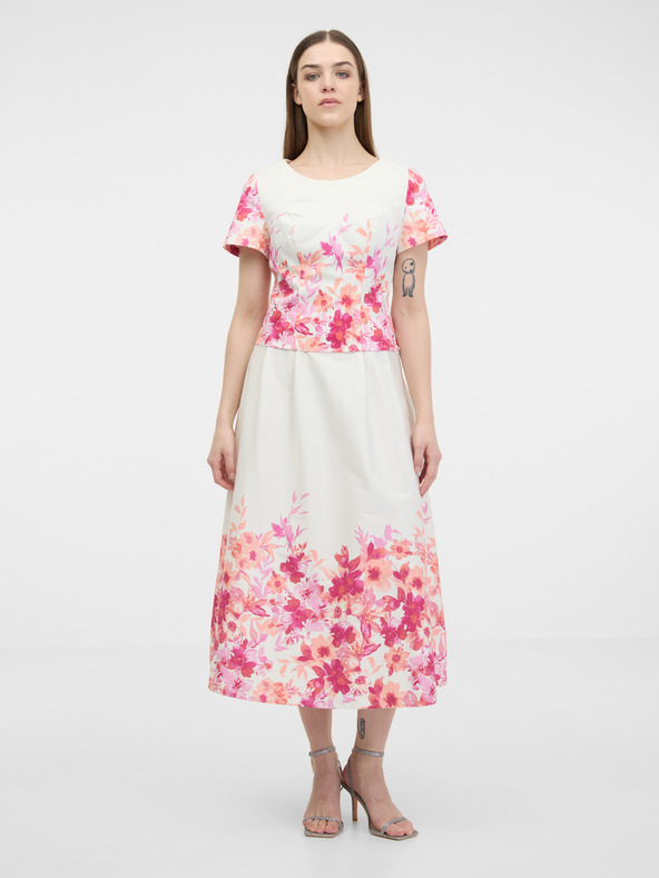 Orsay Rosa Damen-Bluse mit Blumenmuster ORSAY