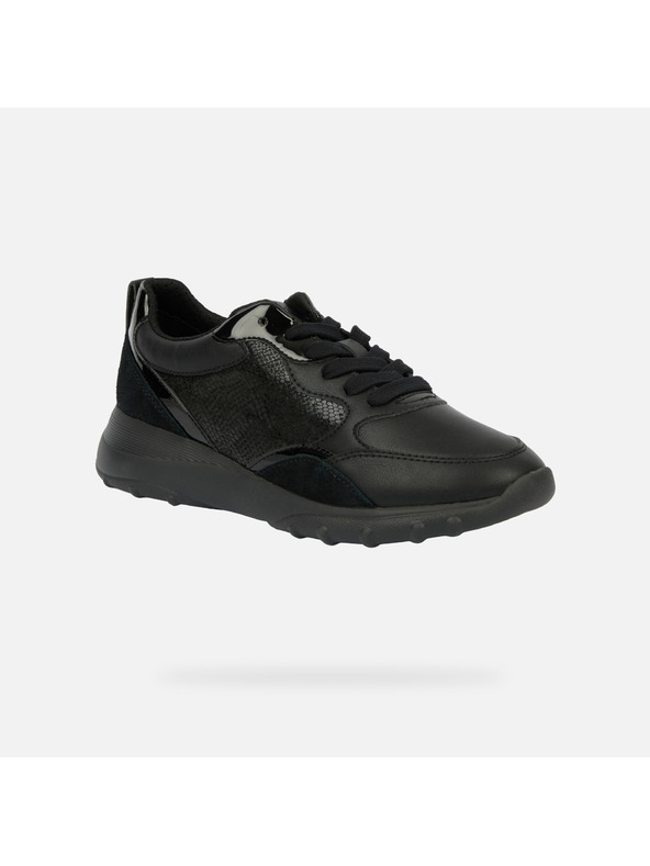 Geox Schwarze Damen Geox Alleniee Turnschuhe