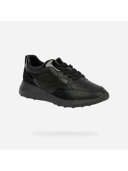 Geox Schwarze Damen Geox Alleniee Turnschuhe