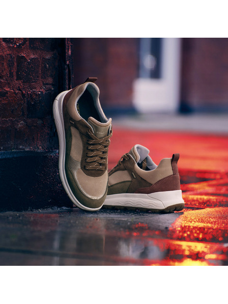 Geox Beige Damen Geox Spherica 4x4 Turnschuhe B ABX