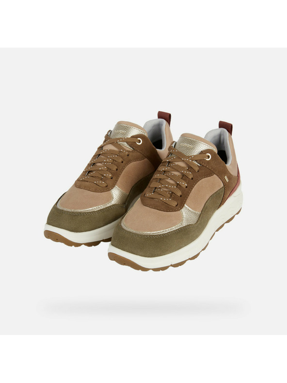 Geox Beige Damen Geox Spherica 4x4 Turnschuhe B ABX