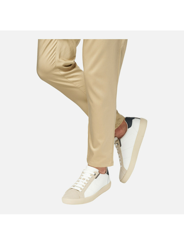 Geox Weiße Herren Geox Affile Turnschuhe