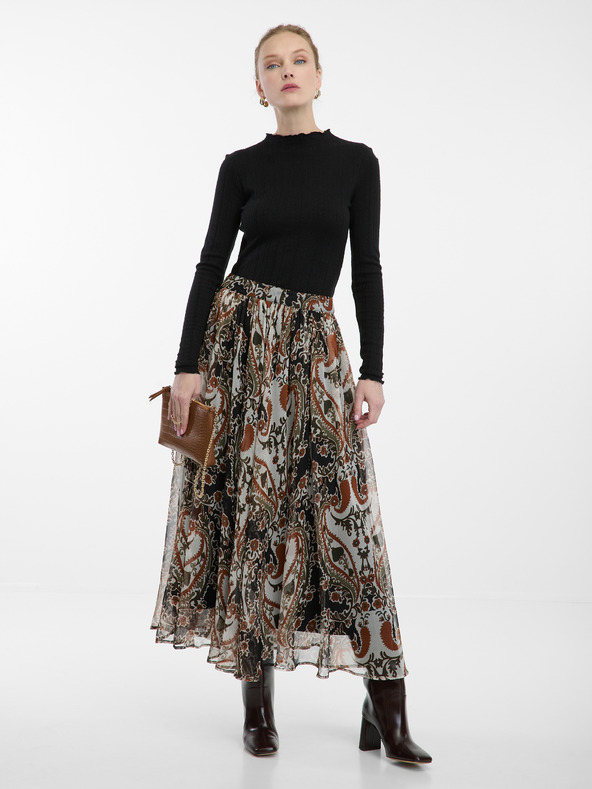 Orsay Schwarzes Damen-Shirt mit Stehkragen ORSAY